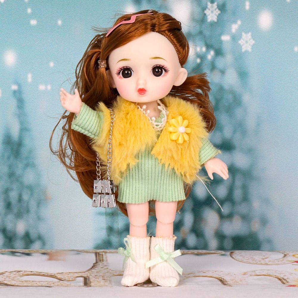 Vintage Fashion Doll - Full Set Doll Big Eyes 16cm