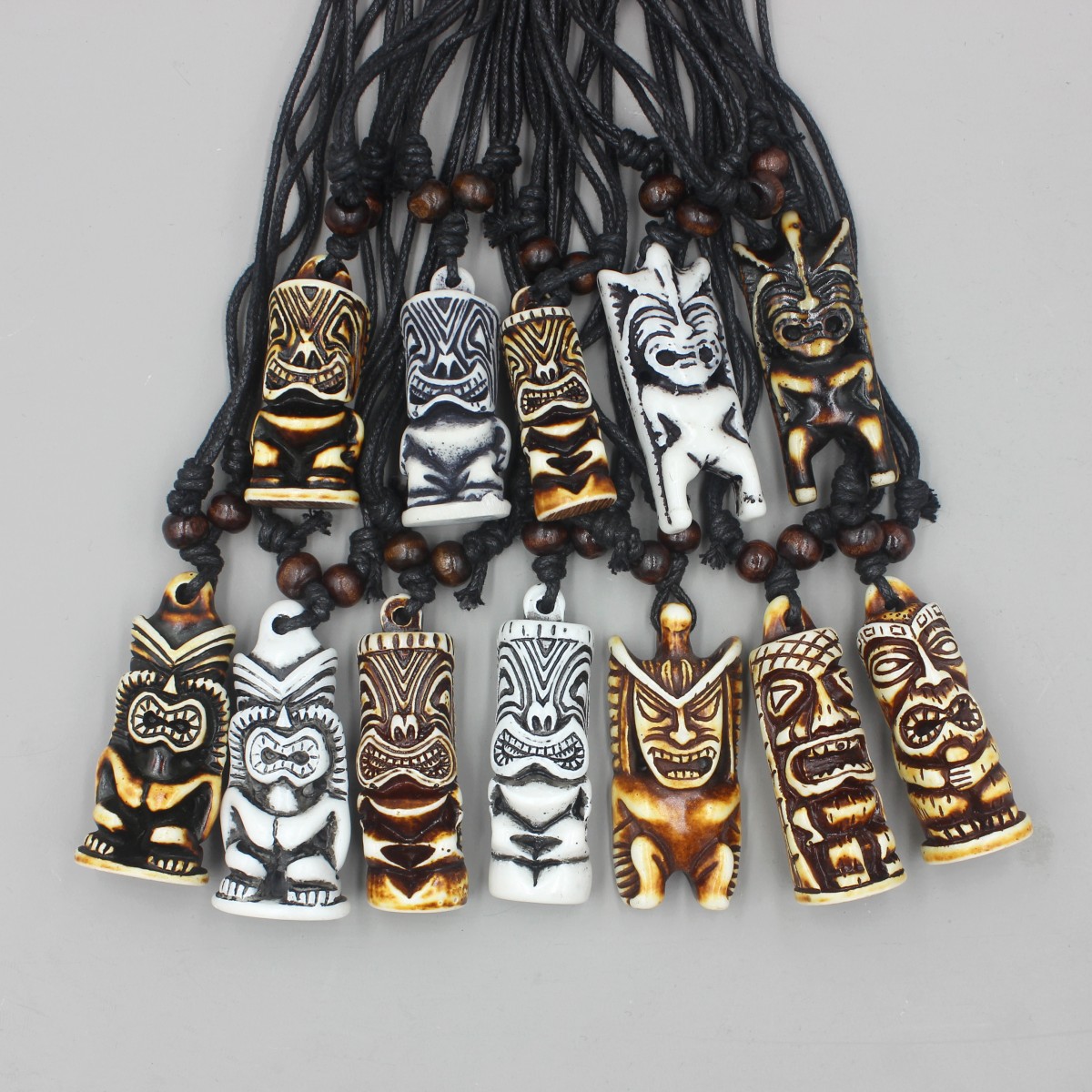 12pcs/Lot Hawaiian Tiki Totem  - đánh giá và giá Vintage Fashion Nz