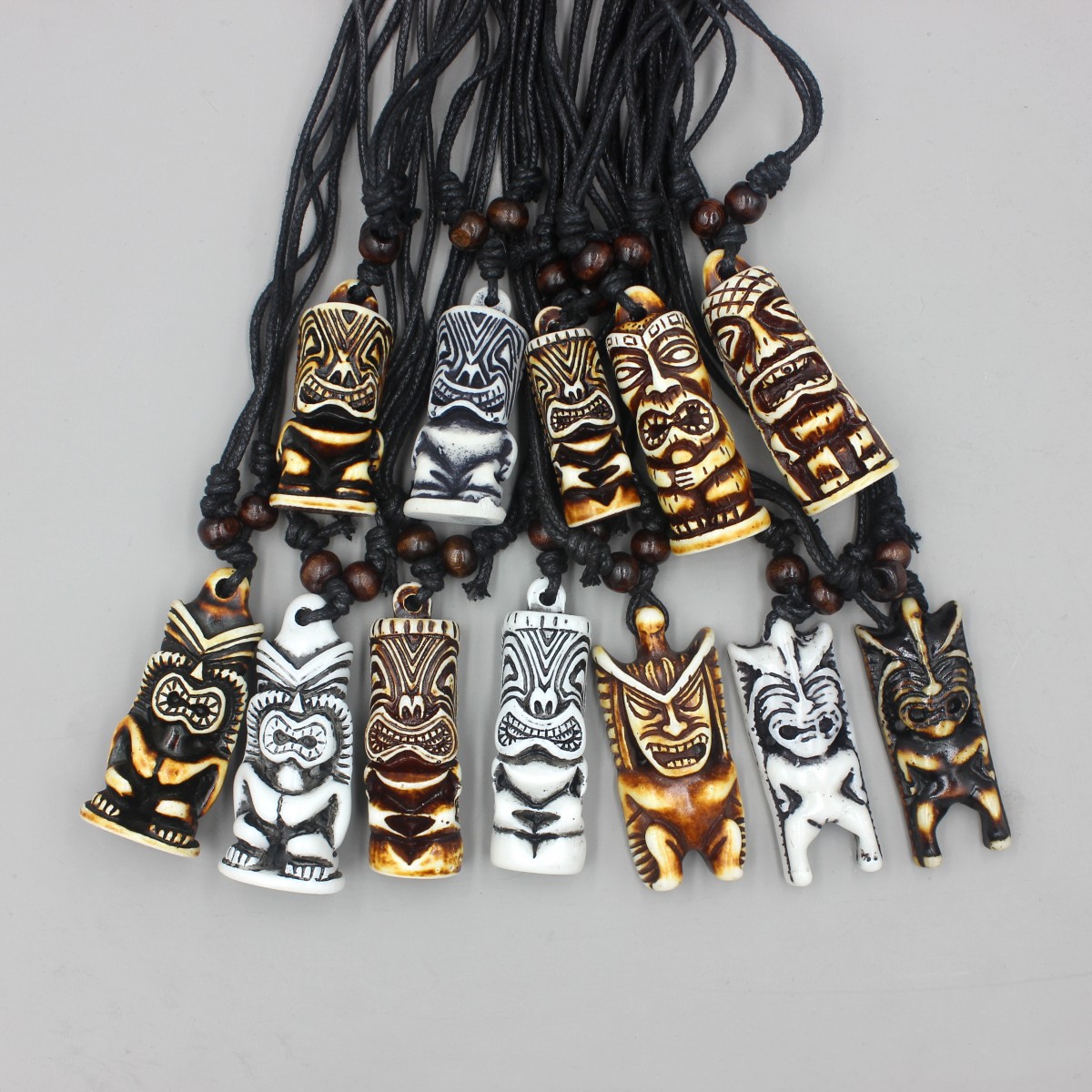12pcs/Lot Hawaiian Tiki Totem  - đánh giá và giá Vintage Fashion Nz