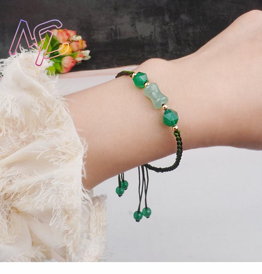 Green Natural Jade Beads Brace - đánh giá và giá Vintage Women Fashion