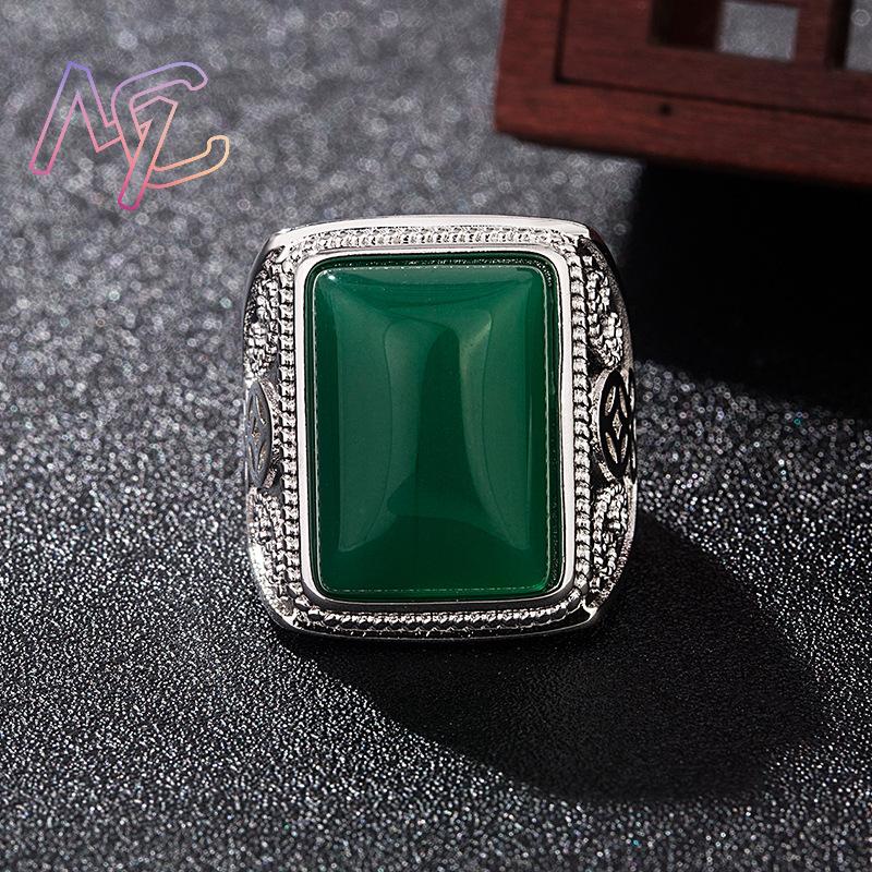 Green Natural Jade Rings Real  - đánh giá và giá Vintage Fashion