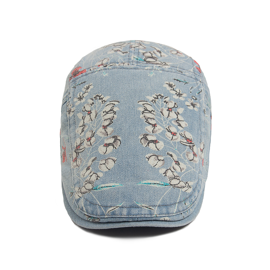 New Vintage Print Denim Beret  - đánh giá và giá Vintage Fashion Nz