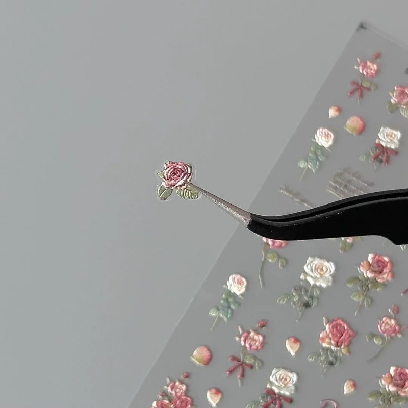 5Pcs Ins Retro Rose Sticker Hi - đánh giá và giá Vintage Fashion Magazine