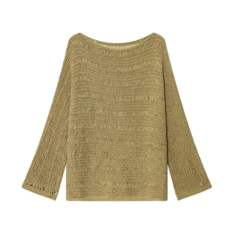 Vintage Boat Neck Knit Sweater - đánh giá và giá Vintage Women Fashion