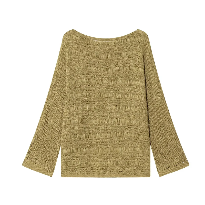 Vintage Boat Neck Knit Sweater - đánh giá và giá Vintage Women Fashion