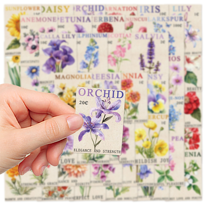 50PCS Vintage Flower Postage S - đánh giá và giá Vintage Fashion Magazine