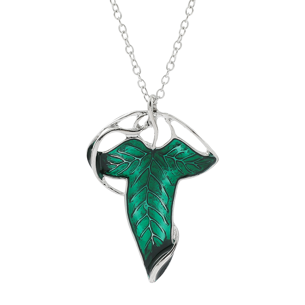 Vintage Green Leaf Pendant Nec - đánh giá và giá Fashion Y Vintage