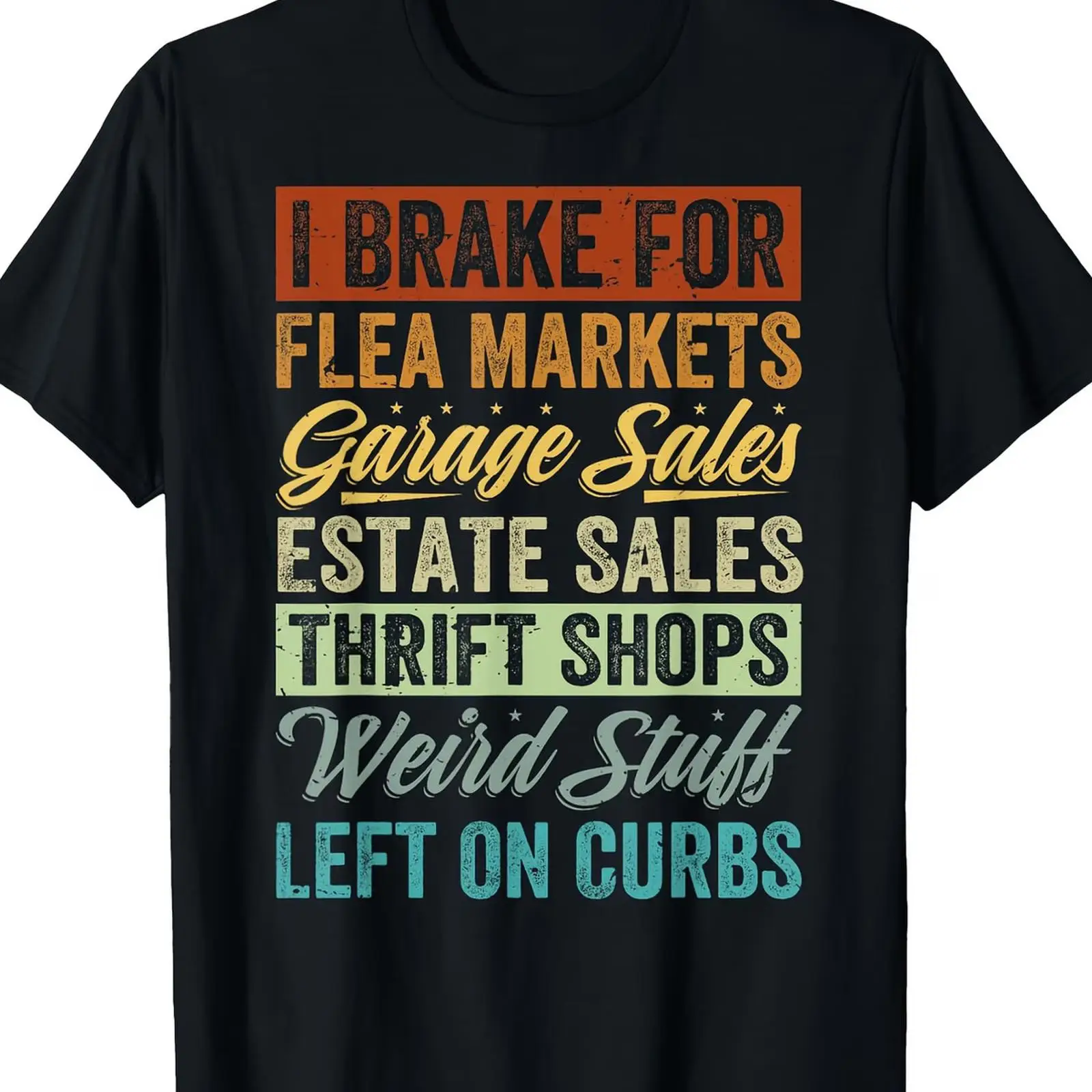 I Brake for Flea Markets T Shi - đánh giá và giá Thrift Vintage Fashion Usa