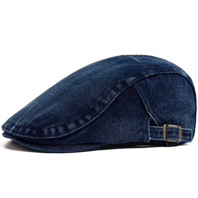 Adjustable Denim Cotton Beret  - đánh giá và giá Vintage Fashion Nz