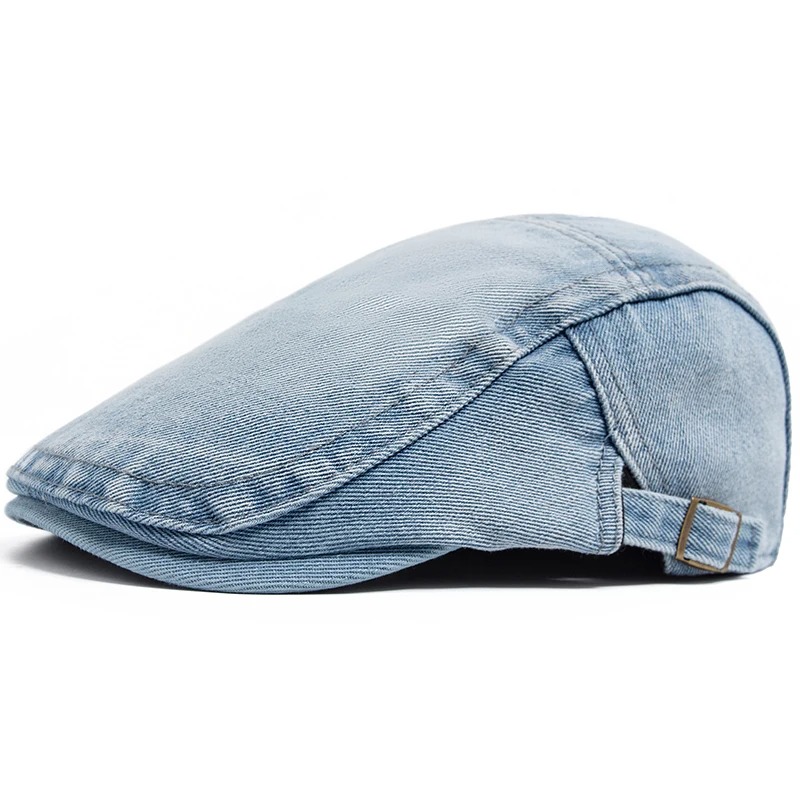 Adjustable Denim Cotton Beret  - đánh giá và giá Vintage Fashion Nz