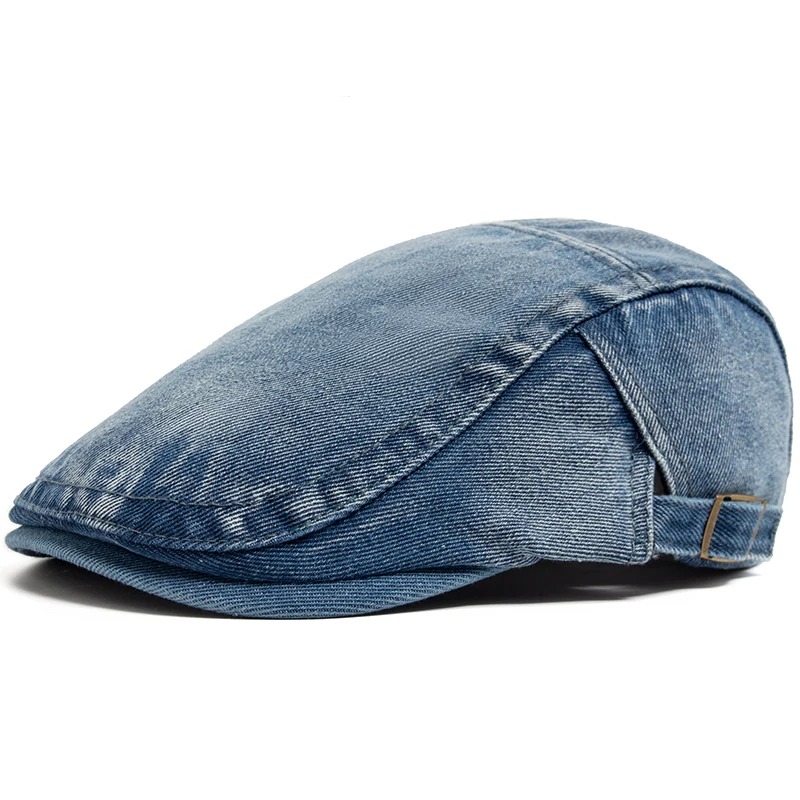 Adjustable Denim Cotton Beret  - đánh giá và giá Vintage Fashion Nz