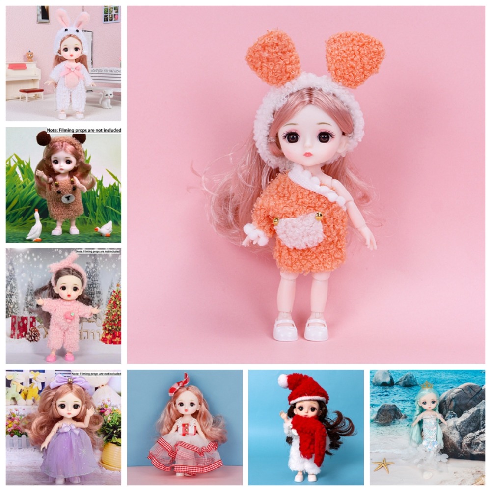 Full Set Doll Big Eyes 16cm BJ - đánh giá và giá Vintage Fashion Doll