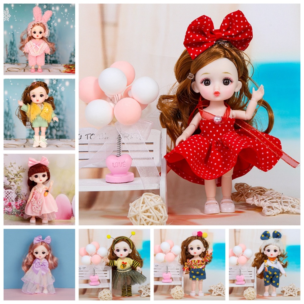 Full Set Doll Big Eyes 16cm BJ - đánh giá và giá Vintage Fashion Doll