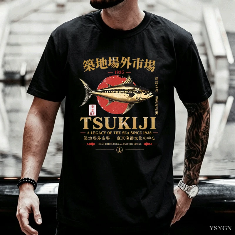 Tsukiji Market Tuna T-Shirt Ja - đánh giá và giá Vintage Fashion In Tokyo