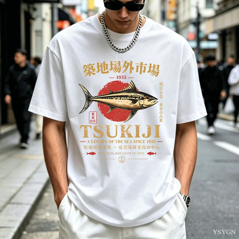 Tsukiji Market Tuna T-Shirt Ja - đánh giá và giá Vintage Fashion In Tokyo