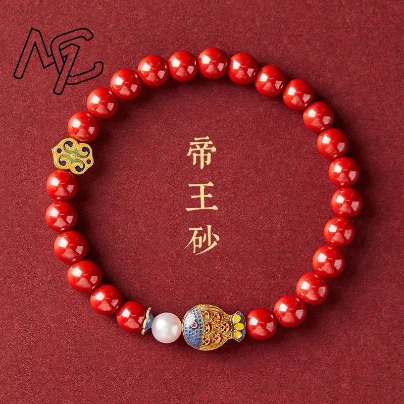 Real Cinnabar Blue Carp Bracel - đánh giá và giá Vintage Fashion