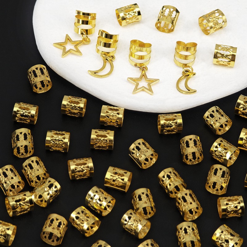 44Pcs Gold Metal Star Moon Hai - đánh giá và giá Vintage Fashion Rings