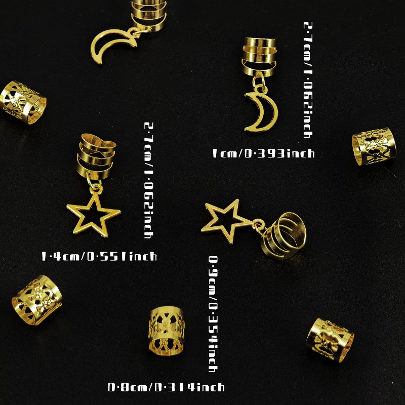 44Pcs Gold Metal Star Moon Hai - đánh giá và giá Vintage Fashion Rings