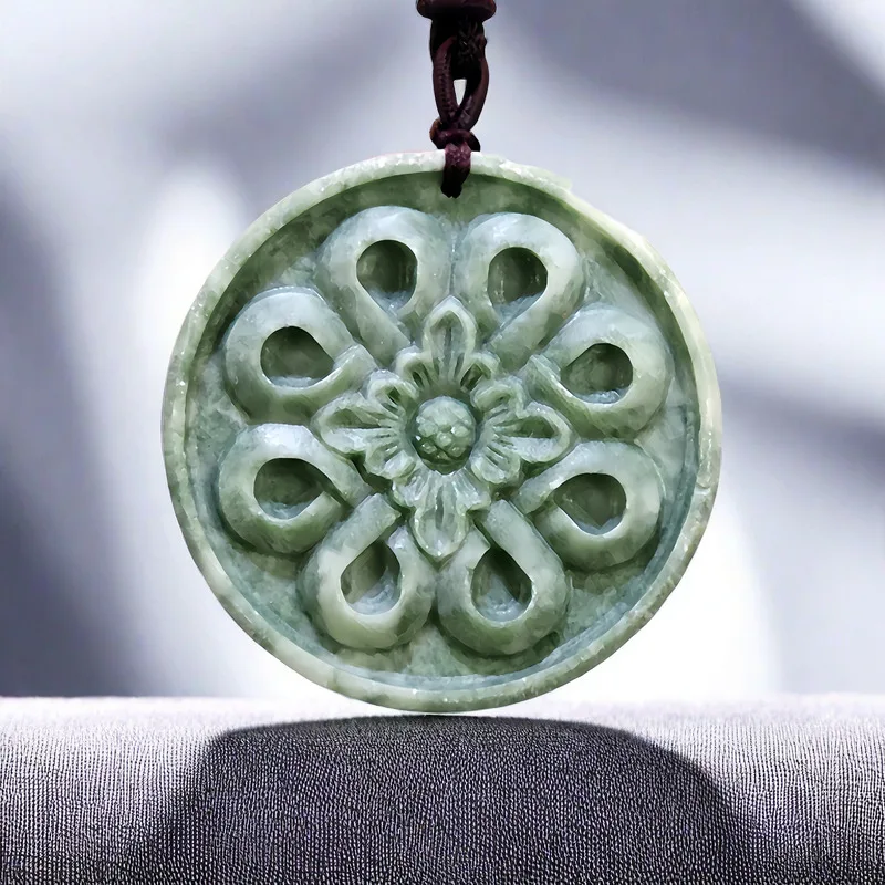 Natural Real Jade Flower Penda - đánh giá và giá Vintage Fashion