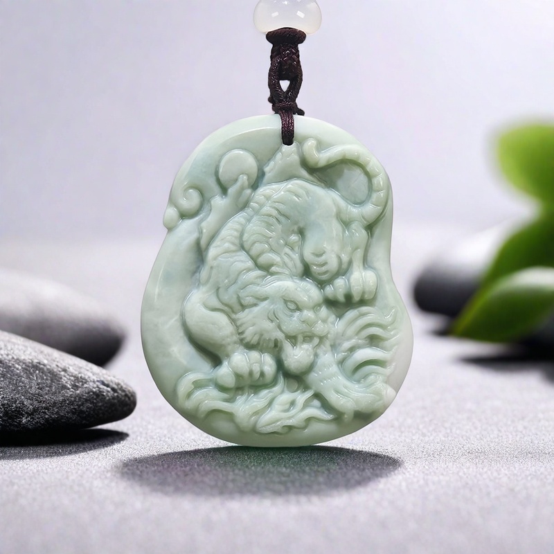 Green Natural Real Jade Tiger  - đánh giá và giá Vintage Women Fashion